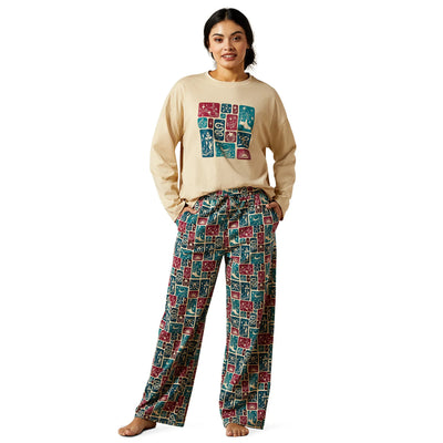 Ariat Womens Dreams PAJAMA SET - Western Blocks