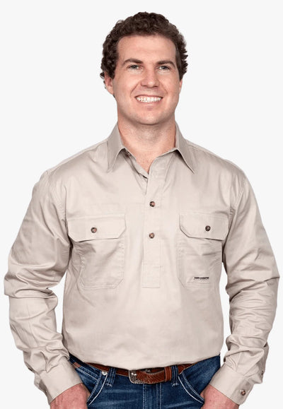 JCA Mens Cameron Work Shirt 1/2 Button