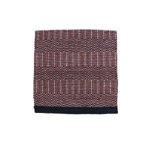 Fort Worth Double Weave Saddle Blanket 32x64" - NAVY/BURGUNDY