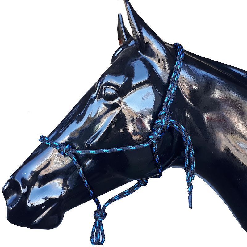 Nungar Knots Headstall - 8mm Yachting Rope, PATTERN COLOURS