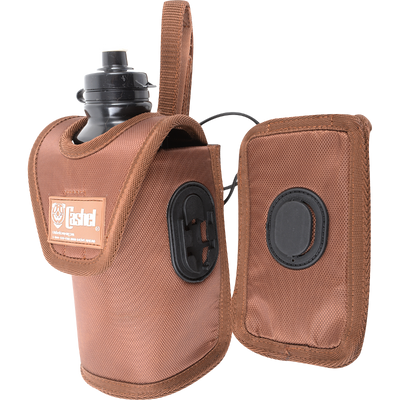 Cashel Water Bottle Holder with GPS/PHONE Pocket - BROWN