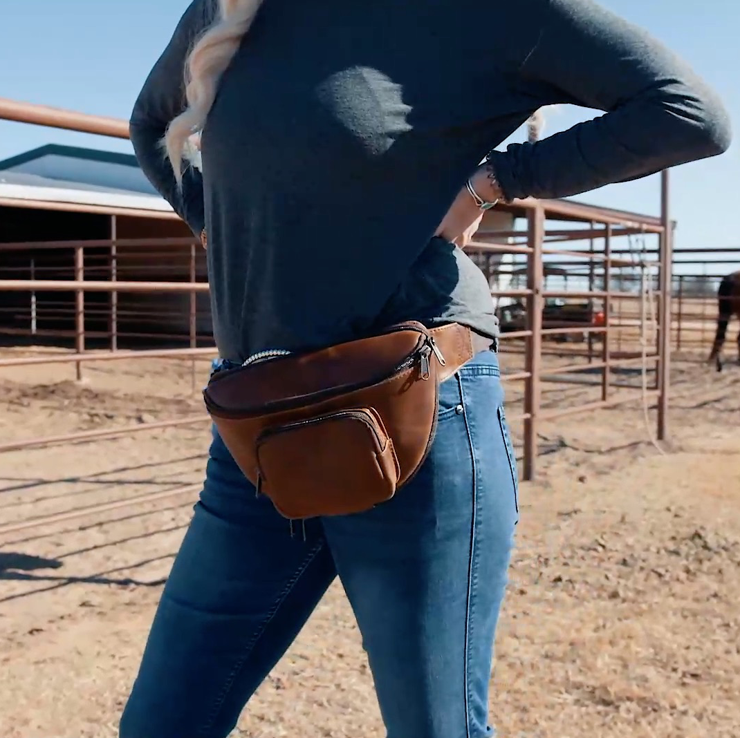 Cashel Leather Bum Bag - Fanny Pack
