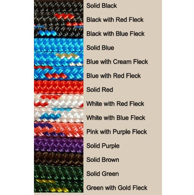 Nungar Knots Headstall - 6mm Yachting Rope, SOLID COLOURS