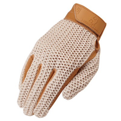 Heritage Crochet Gloves TAN