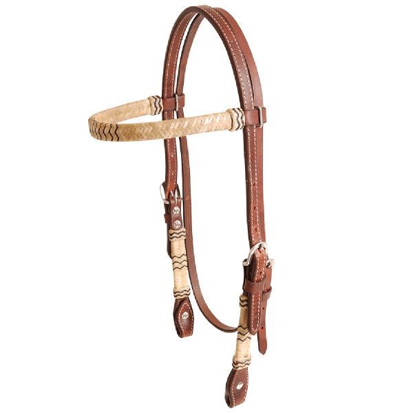 Cashel Rawhide BROWBAND Headstall - Full Rawhide Brow