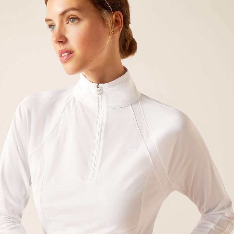 Ariat Womens SUNSTOPPER 3.0 LONG SLEEVE TOP - White