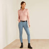 Ariat Womens Gridwork 1/4 Zip Baselayer Top - Misty Rose Heather