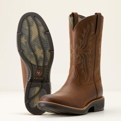 Ariat Mens RIDGEBACK ROUND TOE - Distressed Tan
