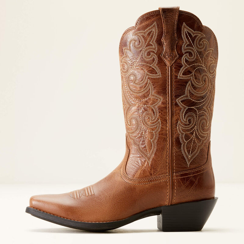 Ariat Womens ROUND UP SQUARE TOE Boots - Ready Russet