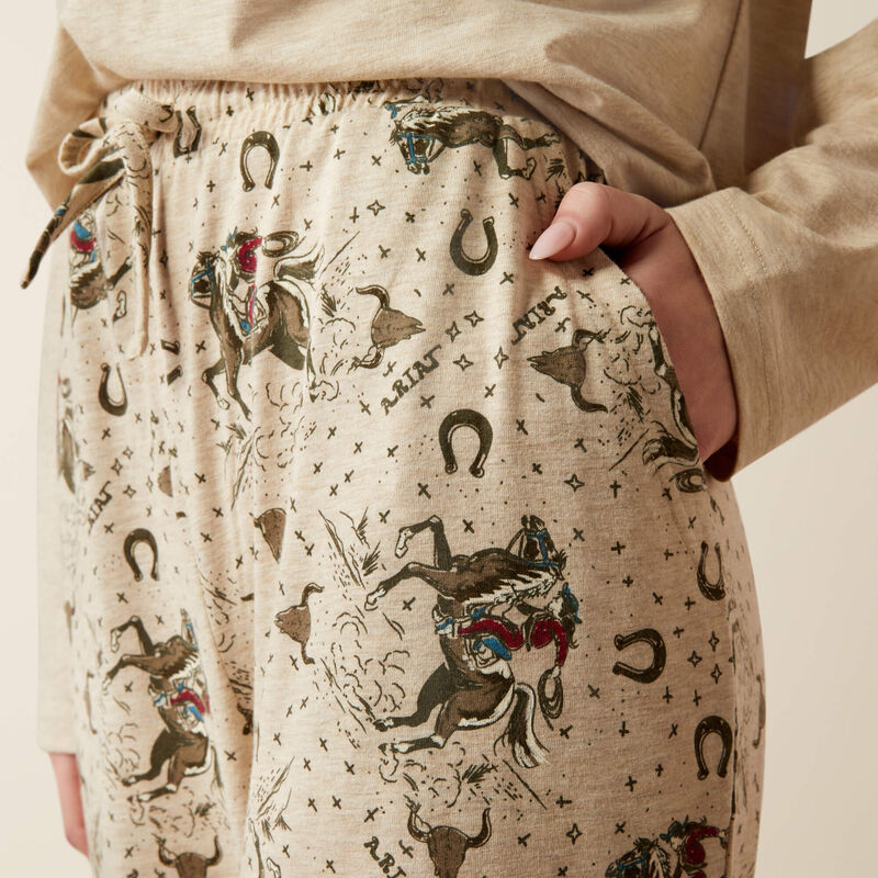 Ariat Womens Dreams PAJAMA SET - Cowgirl print