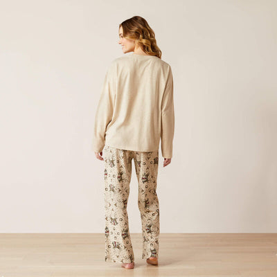 Ariat Womens Dreams PAJAMA SET - Cowgirl print