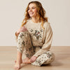 Ariat Womens Dreams PAJAMA SET - Cowgirl print