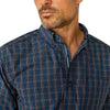 ARIAT MENS PRO SERIES JOAQUIN CLASSIC FIT LONG SLEEVE SHIRT - NAVY