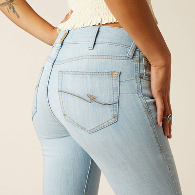 Ariat Womens JUNE PERFECT RISE, FLARE Jeans - Colour: Springfield