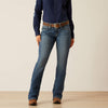 Ariat Womens BYRDIE PERFECT RISE, Boot Cut Jeans - Colour: Toronto