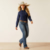 Ariat Womens BYRDIE PERFECT RISE, Boot Cut Jeans - Colour: Toronto