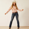Ariat Womens LILLA MID Rise, Boot Cut Jeans - Colour: Missouri