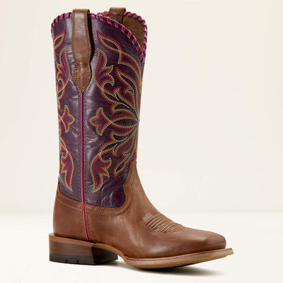 Ariat Womens SHOWDOWN Boots - Dark Tan Vino