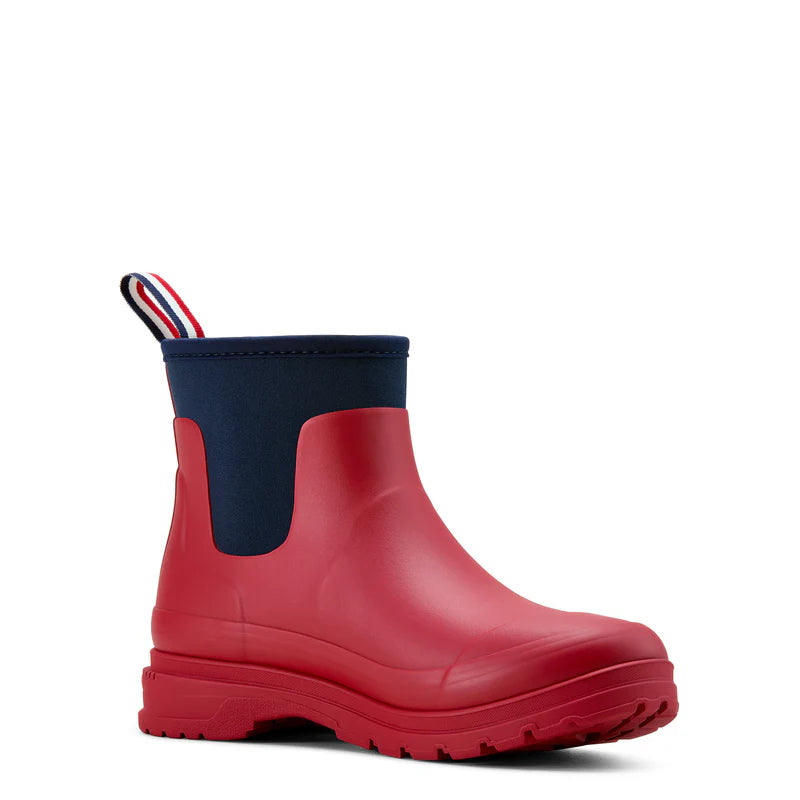 Ariat womens KELMARSH SHORTIE Boots - Team Red/Navy
