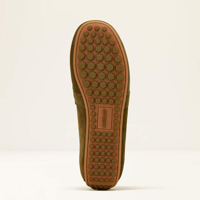 Ariat Womens SELENE Driving Moc - Dark Olive Suede