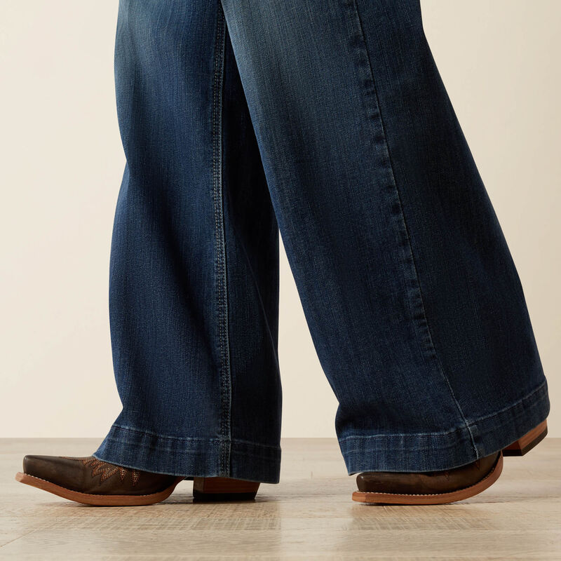 Ariat Womens ROSALIE, ULTRA HIGH RISE Jeans, WIDE LEG - Colour: Natalia