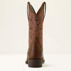 Ariat Womens Round Up Wide Square Toe Boots, Stretchfit - Sassy Brown