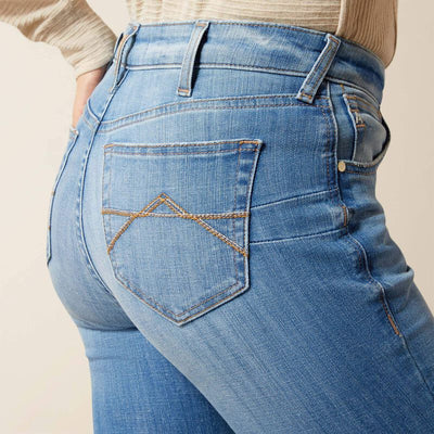 Ariat Womens CAMELLIA High Rise Boot Cut Jeans - Colour: GLENDALE