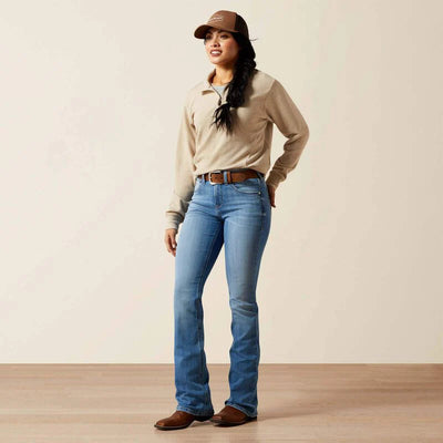 Ariat Womens CAMELLIA High Rise Boot Cut Jeans - Colour: GLENDALE