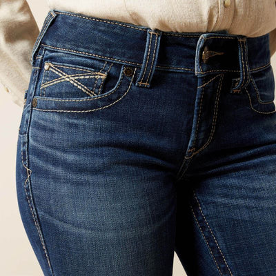 Ariat Womens ADALYNNE PERFECT RISE, Boot Cut Jeans - Colour: Barryessa