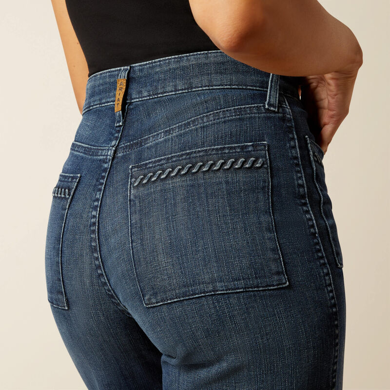 Ariat Womens JILL, ULTRA HIGH RISE Jeans, WIDE LEG - Colour: PASADENA