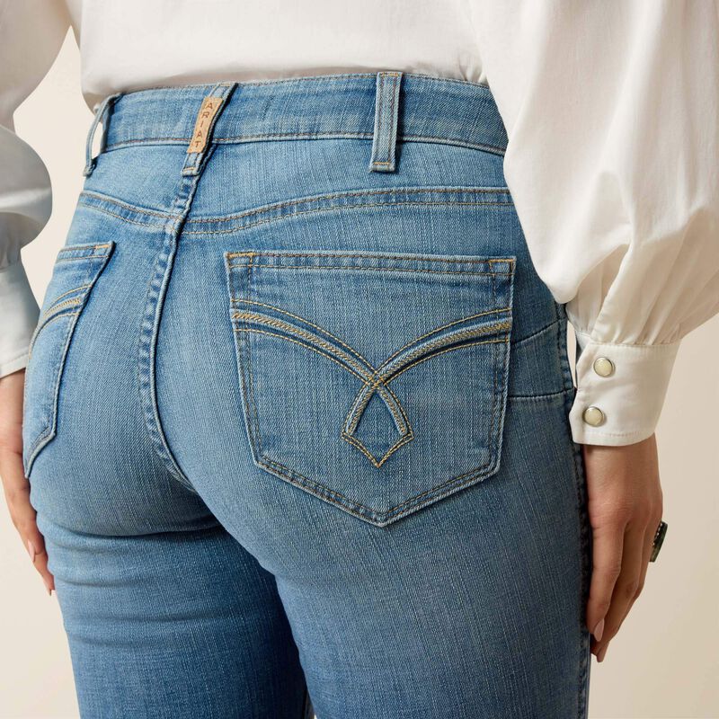 Ariat Womens LORENA High Rise Boot Cut Jeans - Colour: TENNESSEE
