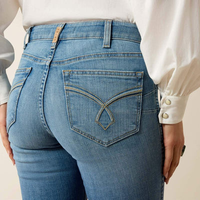Ariat Womens LORENA High Rise Boot Cut Jeans - Colour: TENNESSEE