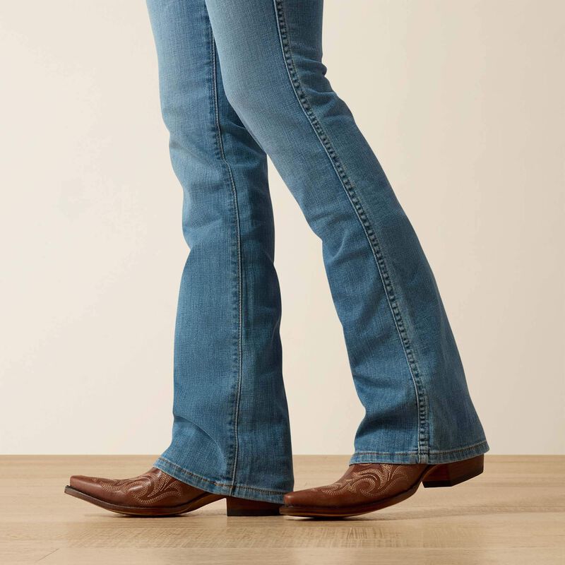 Ariat Womens LORENA High Rise Boot Cut Jeans - Colour: TENNESSEE