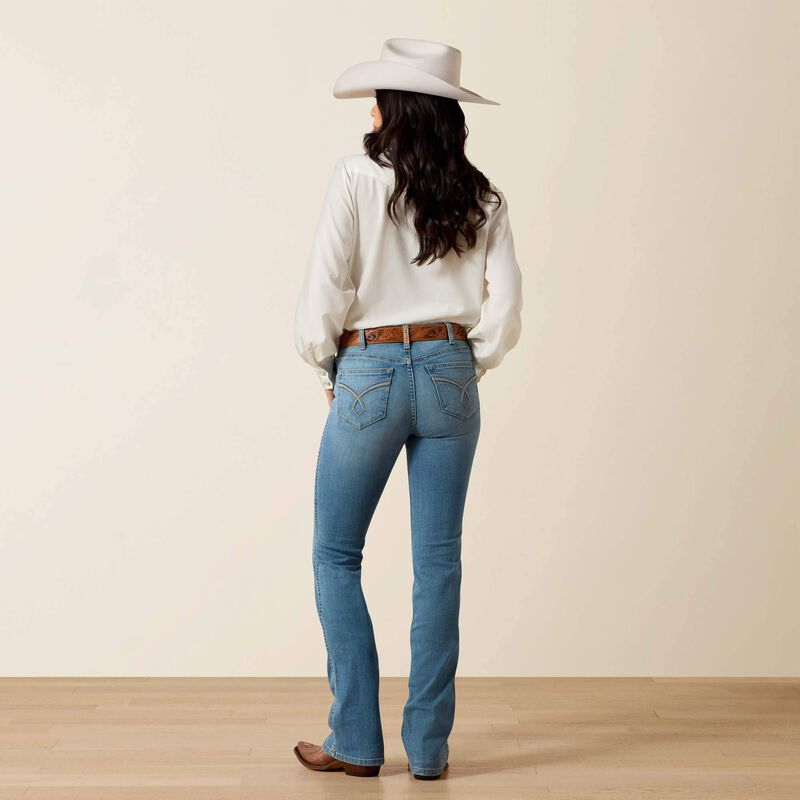 Ariat Womens LORENA High Rise Boot Cut Jeans - Colour: TENNESSEE