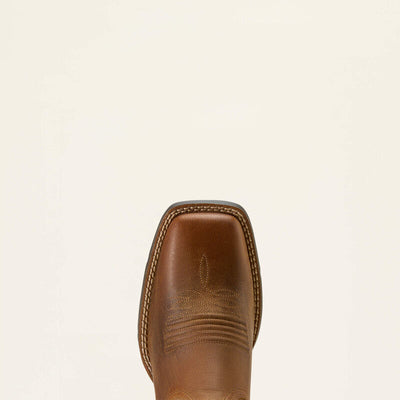 Ariat Womens ROUND UP HOLLY - Wide Square Toe, Colour: Pearl