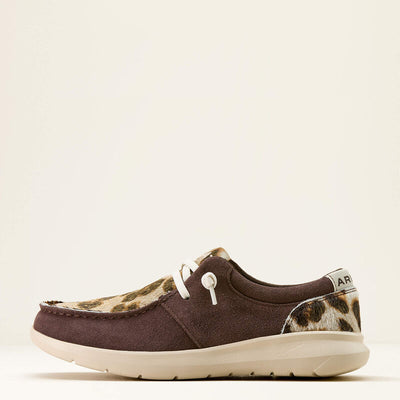 Ariat Womens HILO - Chocolate Smoke/Gilded Leopard Hair On