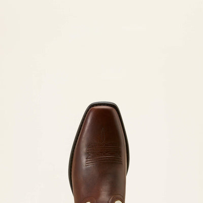 Ariat Womens Round Up Square Toe - Vintage Caramel Distressed Ivory