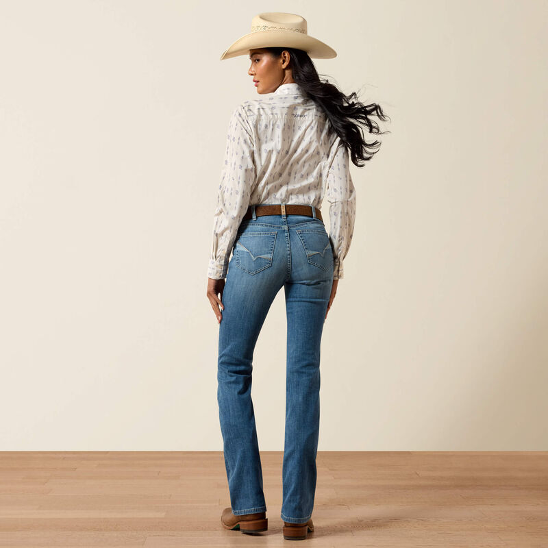 Ariat Womens LYRA High Rise Boot Cut Jeans - Colour: Belfair LEG: R (33inch)