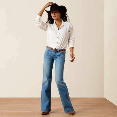 Ariat Womens SHERRY Mid Rise Trousers - Colour: Glendale  LEG: R (33inch)