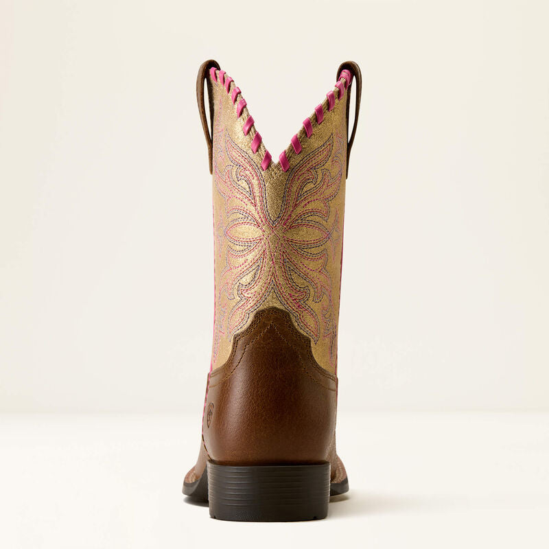 Ariat Kids SUNDOWN WST - Georgia Clay Royal Gold Metallic
