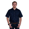 JCA Mens EDDIE Short Sleeve Work Shirt Full Button