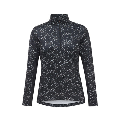 IN THE ZONE COOLCORE Long Sleeve Shirt - Black Happy Herds Print