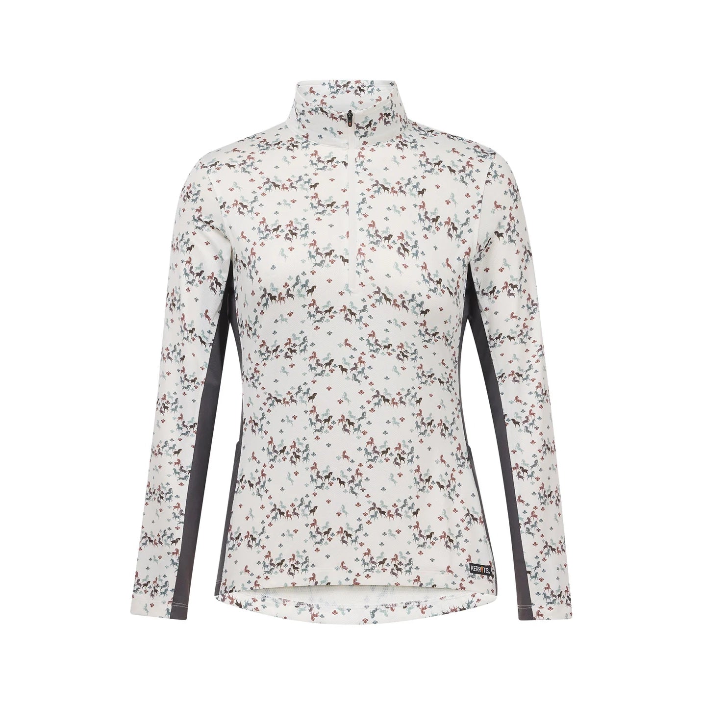 IN THE ZONE COOLCORE Long Sleeve Shirt - Soft White Happy Herds Print
