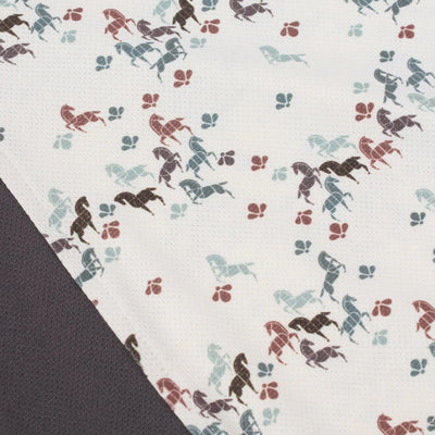 IN THE ZONE COOLCORE Long Sleeve Shirt - Soft White Happy Herds Print