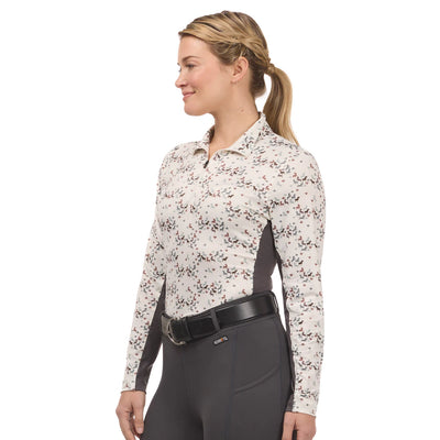 IN THE ZONE COOLCORE Long Sleeve Shirt - Soft White Happy Herds Print