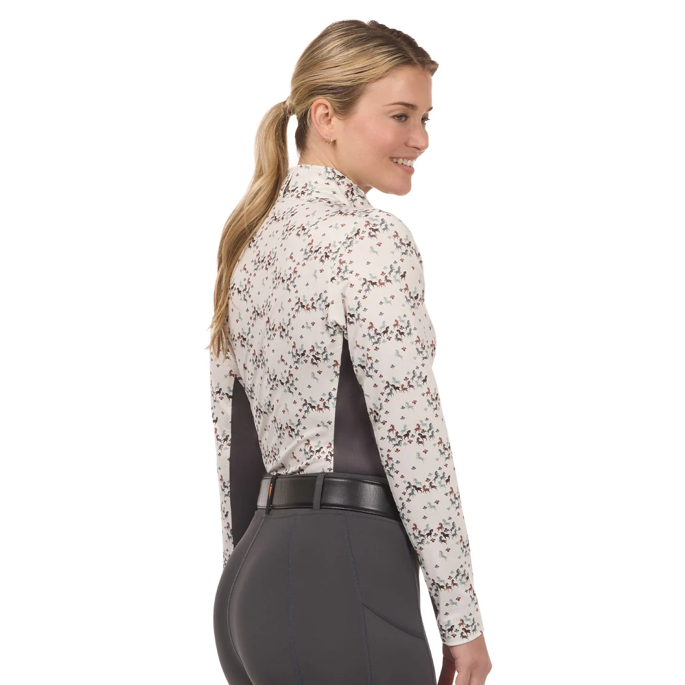 IN THE ZONE COOLCORE Long Sleeve Shirt - Soft White Happy Herds Print