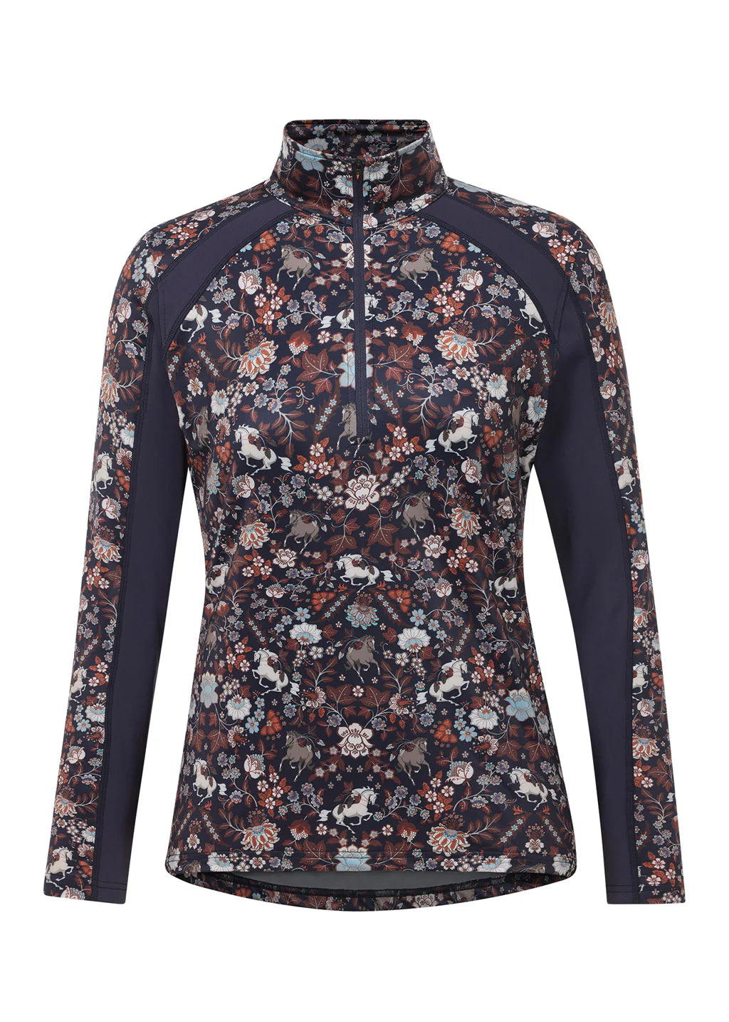 First Level 1/4 Zip Fleece Tech Top - GALAXY BLUE BIT OF COLOUR by Kerrits