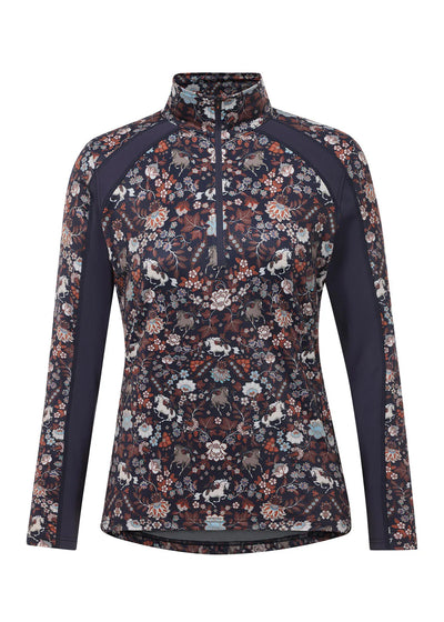 First Level 1/4 Zip Fleece Tech Top - GALAXY BLUE BIT OF COLOUR by Kerrits