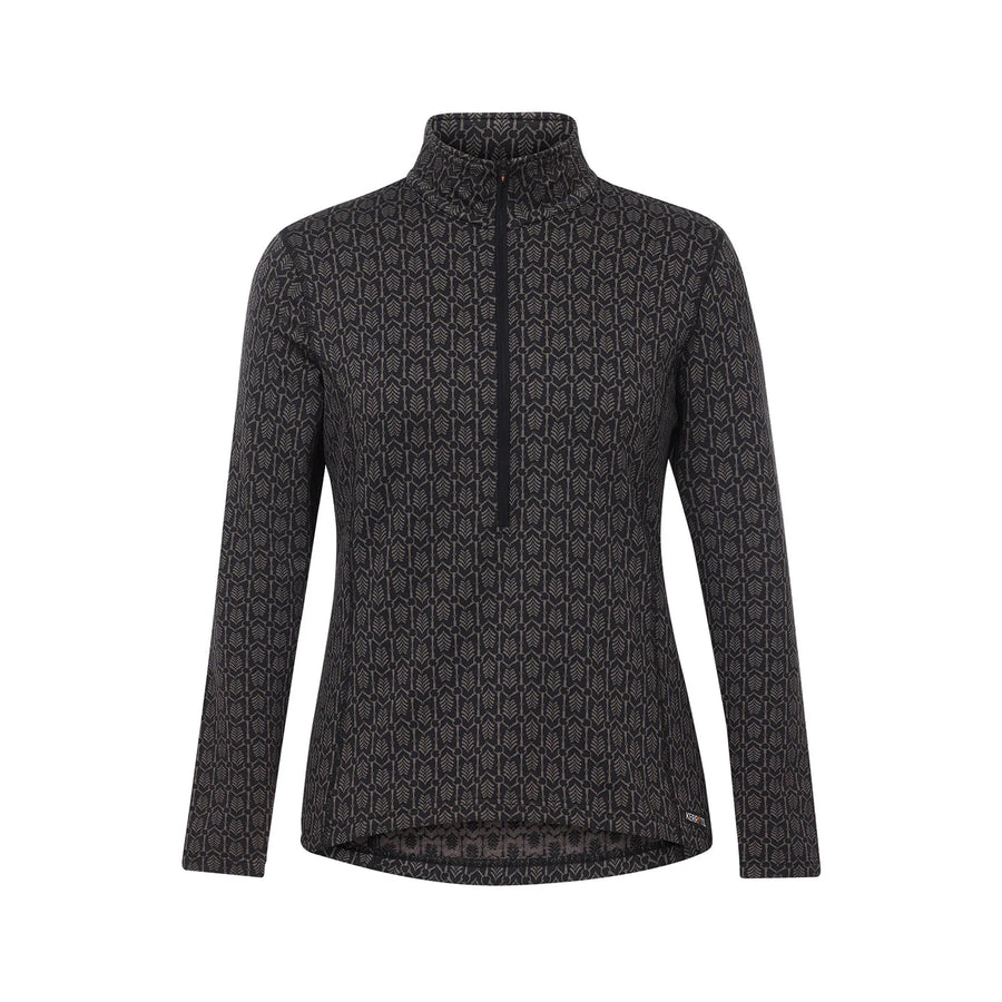 Snaffle Links Fleece Half Zip Top - BLACK by Kerrits