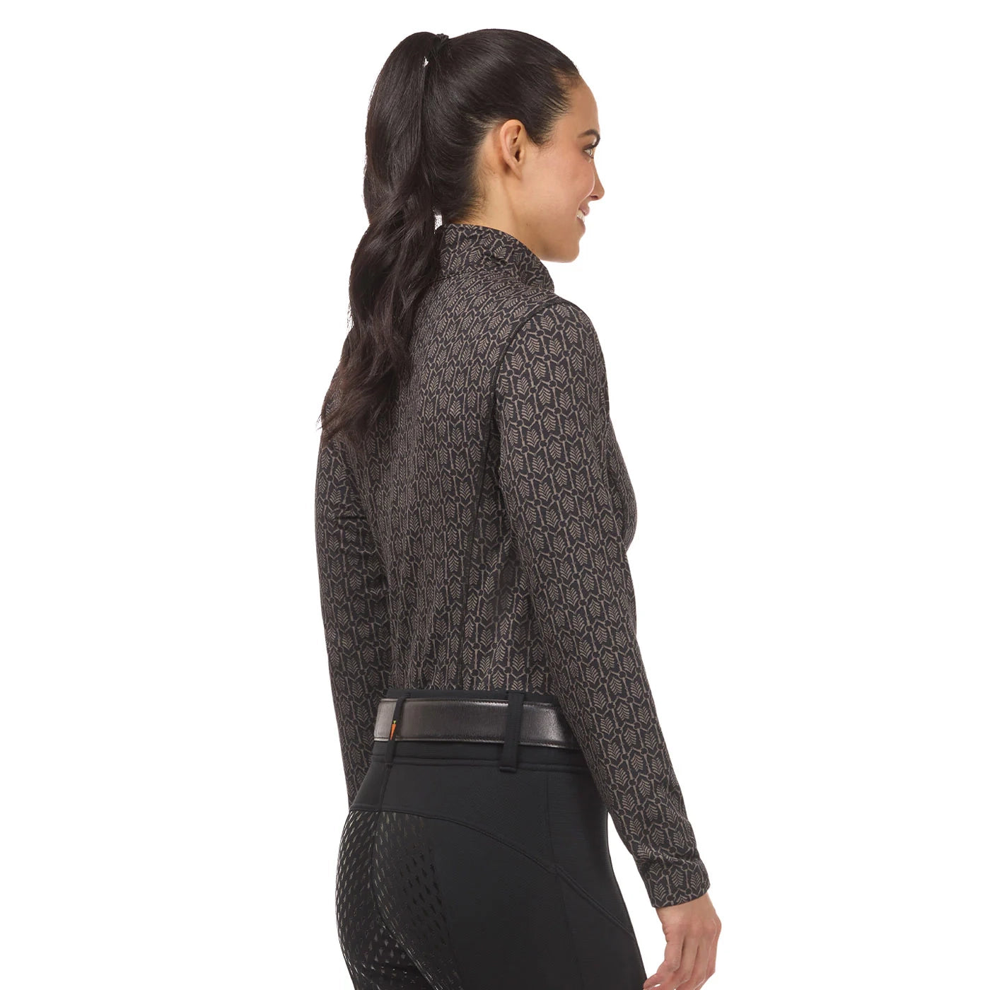 Snaffle Links Fleece Half Zip Top - BLACK by Kerrits